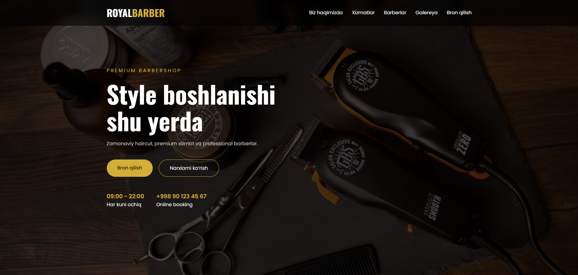 Barbershop Website